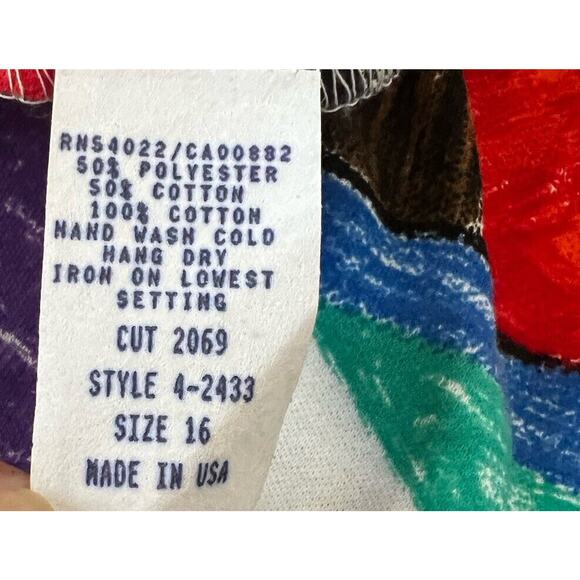 SABINO Vintage Artsy Boho Beachy Sailor Collar Top & Maxi Skirt Set 16 XL - Picture 7 of 10